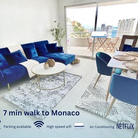 Ferienwohnung Luxurious Flat At 5 Min By Walk To Monaco, Free Parking And Sea View Beausoleil Exterior foto
